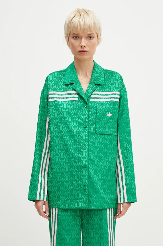 adidas Originals shirt 70s Top with elastane green JN7659