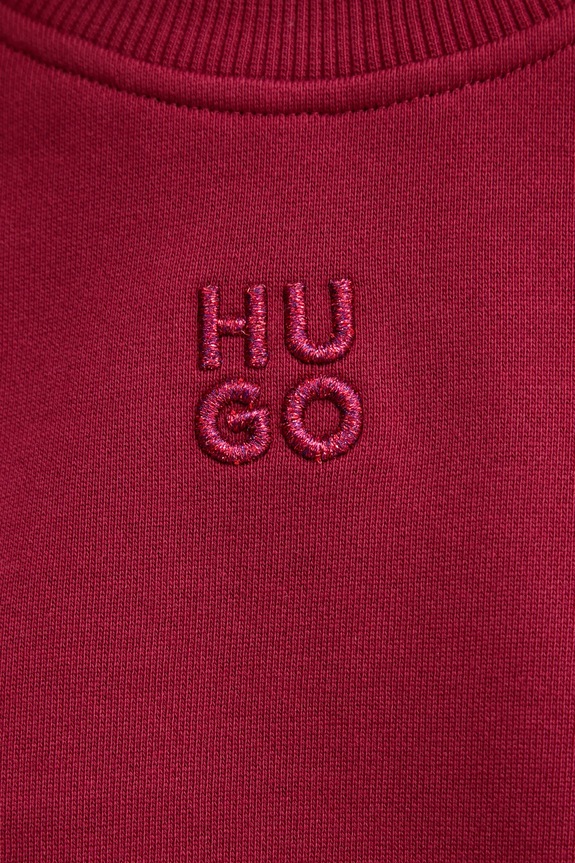 HUGO hanorac de damă din bumbac Daxandria burgundia 50527463