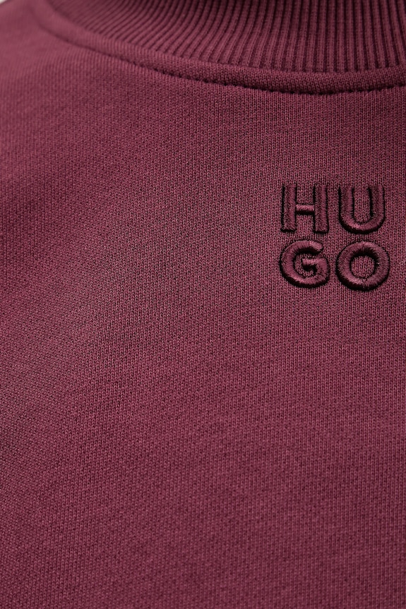 HUGO hanorac de damă din bumbac Daxandria 50527463 burgundia