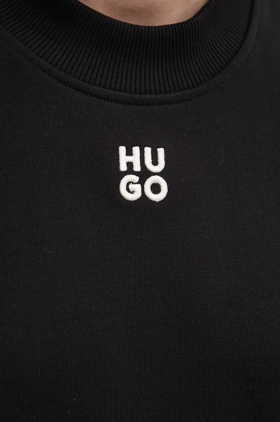 HUGO hanorac damesc din bumbac Daxandria 50527463 negru