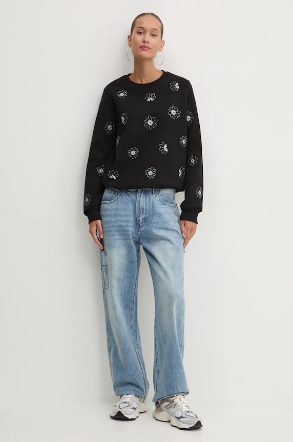 Desigual bluza JOYA 24WWSK32 czarny AW24