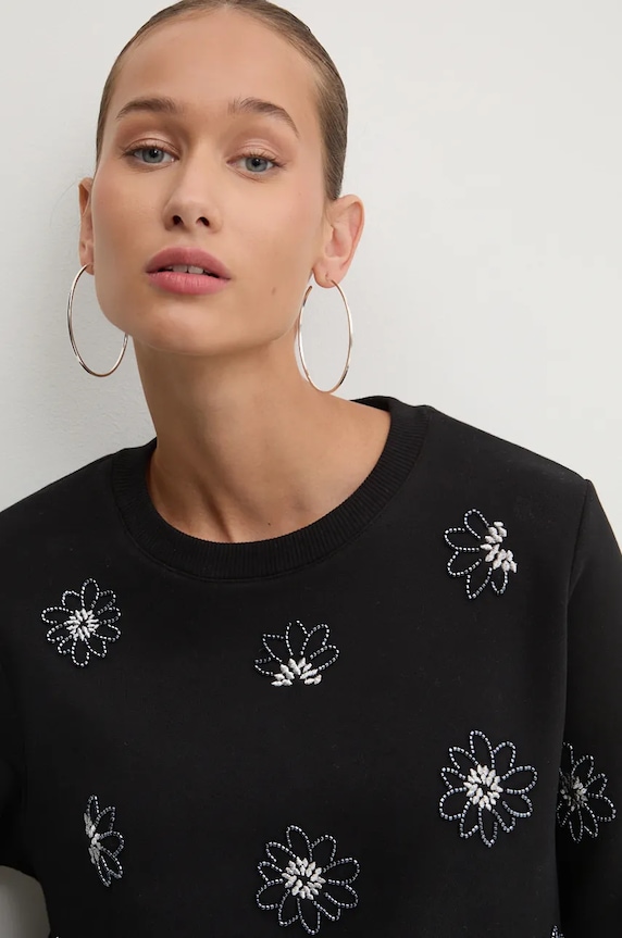 Desigual bluza JOYA czarny 24WWSK32