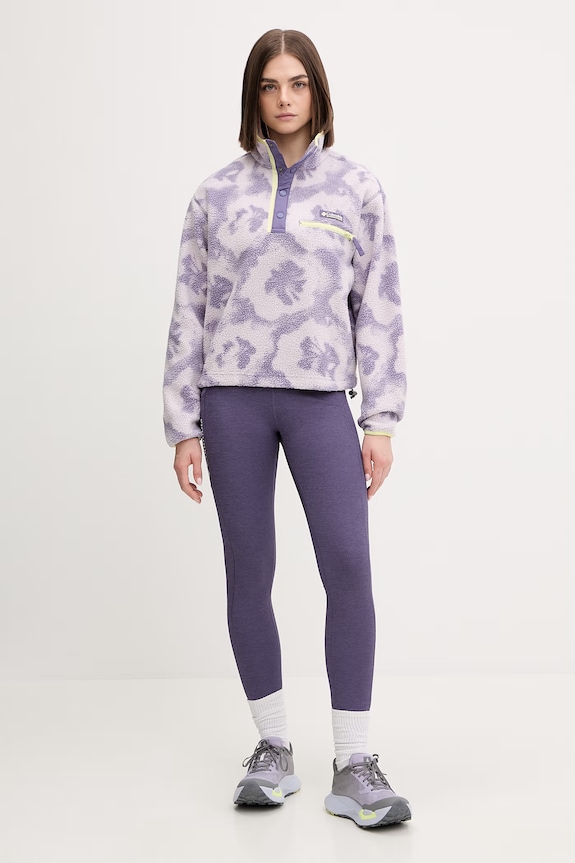 Columbia μπλούζα fleece Γυναικεία Helvetia 2098501 μωβ SS26