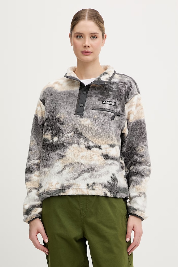 Columbia μπλούζα fleece Γυναικεία Helvetia γκρί 2098501