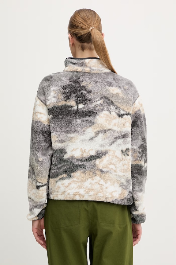 Ρούχα Columbia μπλούζα fleece Γυναικεία Helvetia 2098501 γκρί