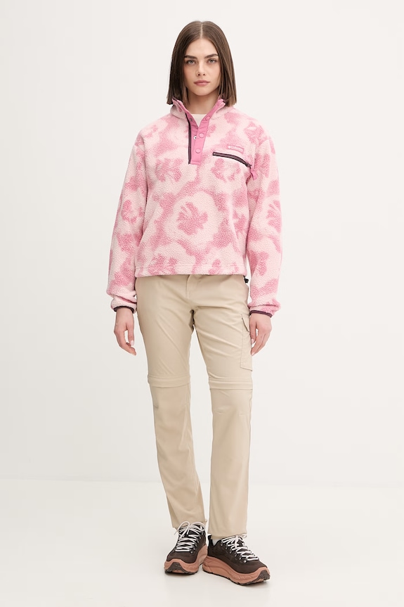 Columbia μπλούζα fleece Γυναικεία Helvetia 2098501 ροζ SS26