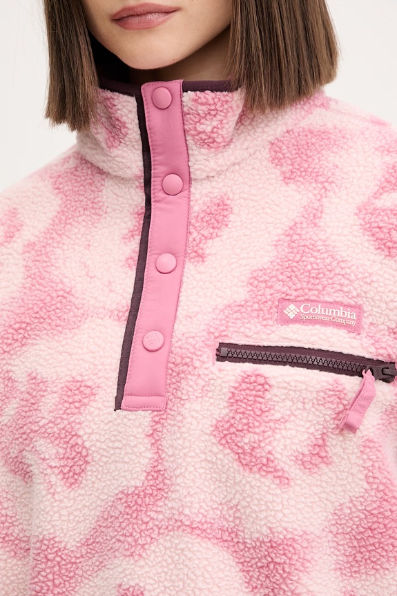 Columbia μπλούζα fleece Γυναικεία Helvetia 2098501 ροζ