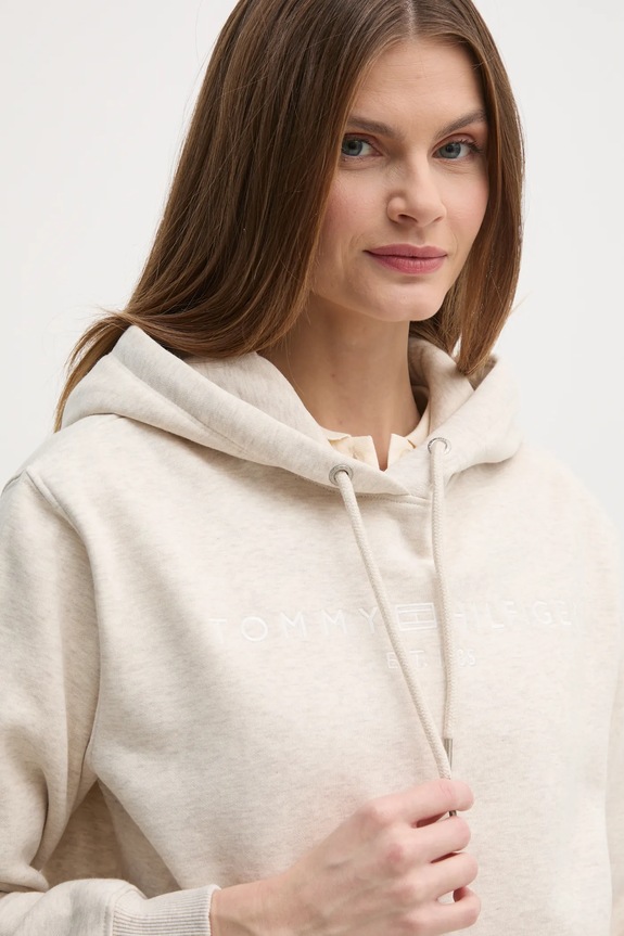 Tommy Hilfiger bluza beżowy WW0WW43598
