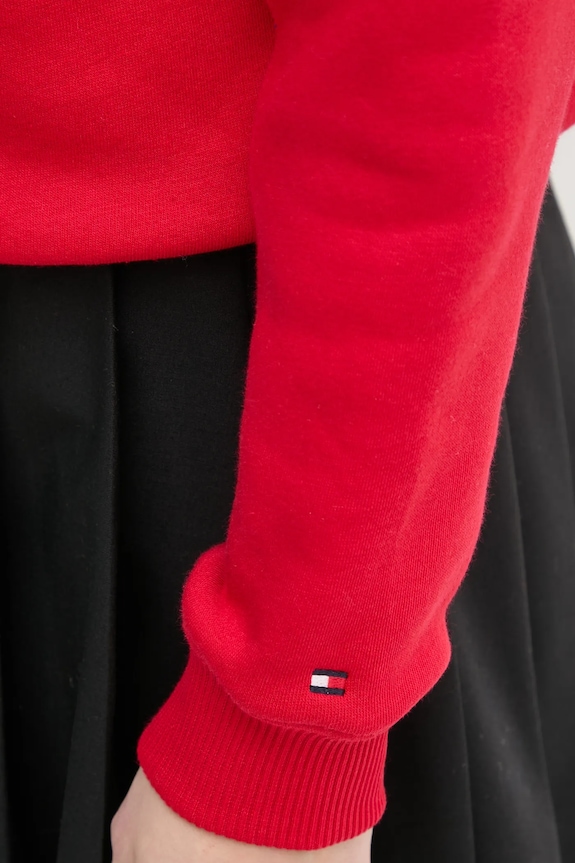 Tommy Hilfiger felpa WW0WW43598 rosso