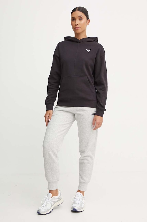 Puma bluza bawełniana 682719 czarny AW24