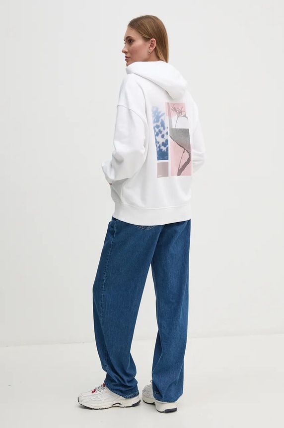 Oblečení Mikina Calvin Klein Jeans J20J224178 bílá