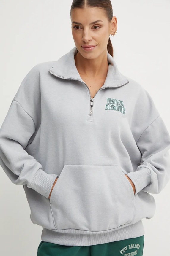 Mikina Under Armour Icon HWT Terry šedá 1386495