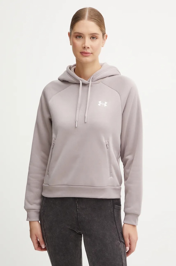 Under Armour bluza Armour Fleece Pro z kapturem fioletowy 1386504