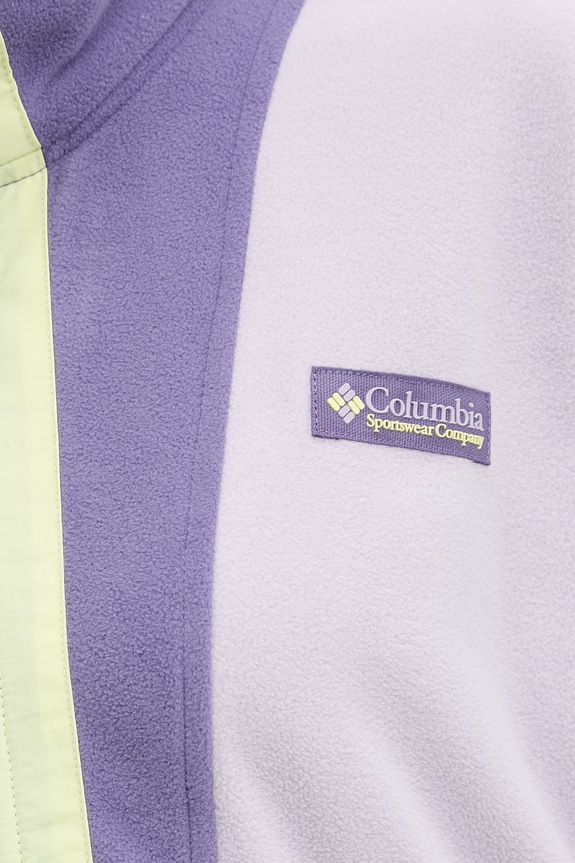 Columbia bluza polarowa Backbowl II FZ Fleece 2092163 fioletowy