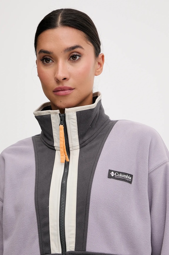 Φλις μπουφάν Columbia Backbowl II FZ Fleece μωβ 2092163