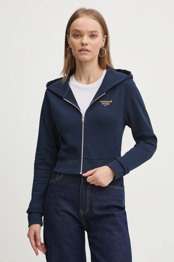 Mikina Tommy Jeans námořnická modř DW0DW18769