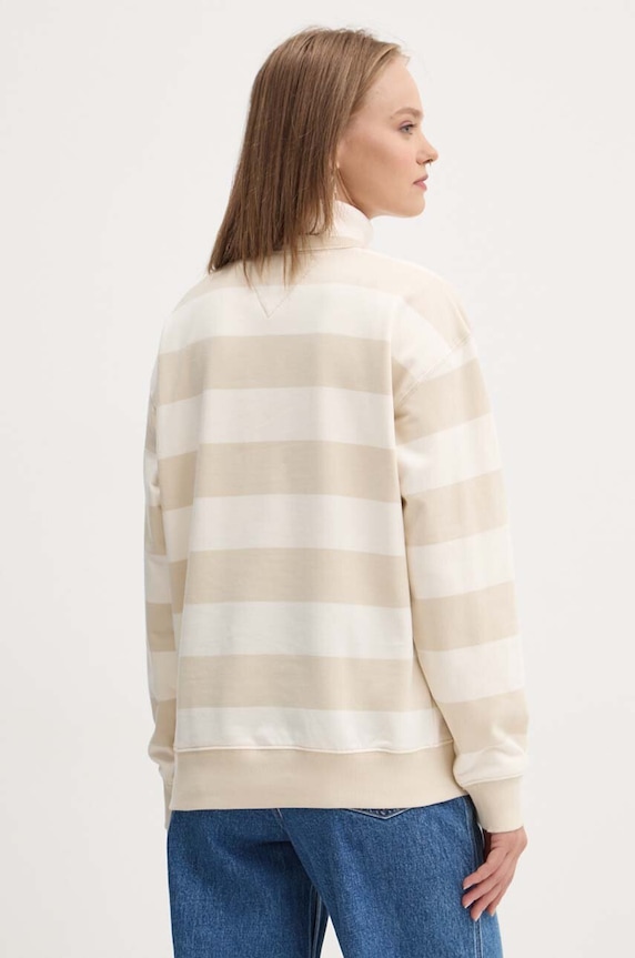 Oblečení Bavlněná mikina Tommy Jeans DW0DW19041 béžová