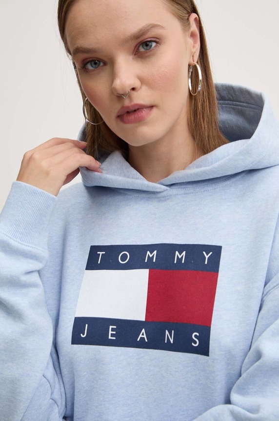 Mikina Tommy Jeans modrá DW0DW19047