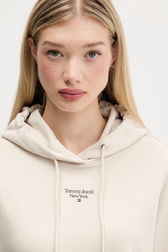 Mikina Tommy Jeans béžová DW0DW19712