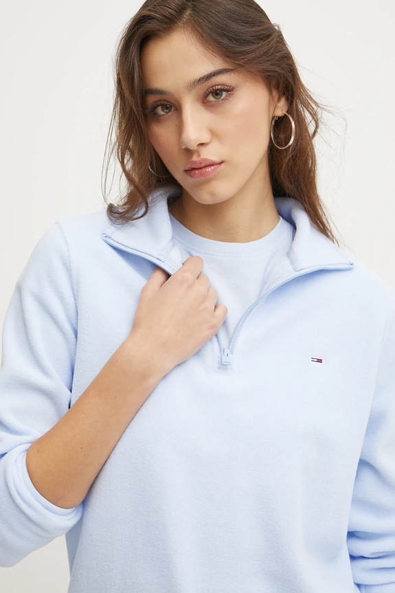 Tommy Jeans bluza niebieski DW0DW19751