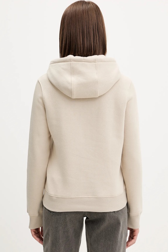 Îmbrăcăminte Tommy Jeans hanorac de damă cu bumbac DW0DW19958 bej