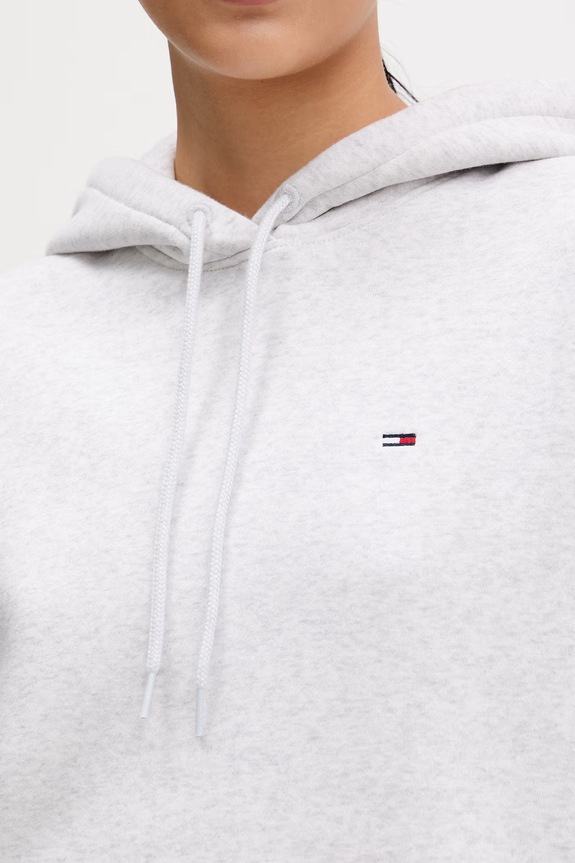 Tommy Jeans hanorac pentru femei, cu bumbac DW0DW19958 gri