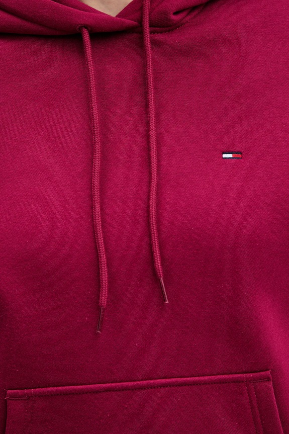 Tommy Jeans mikina dámská s bavlnou DW0DW19958 burgundské