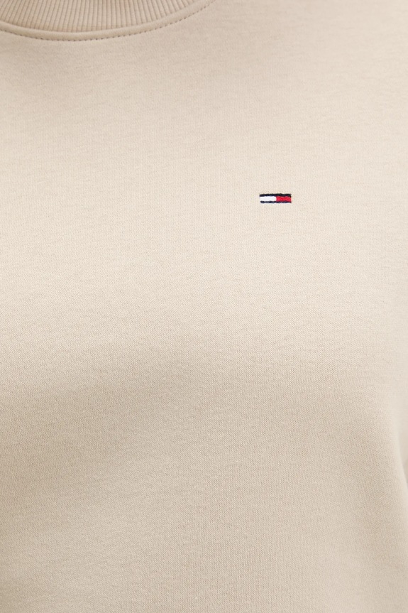 Tommy Jeans hanorac de femei din bumbac DW0DW19959 bej