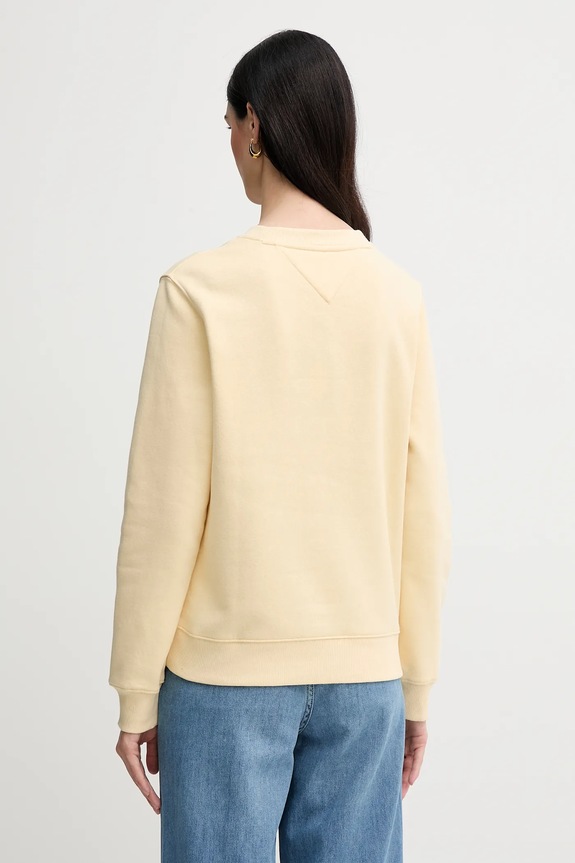 Tommy Jeans melegítőfelső női pamuttal DW0DW19959 bézs SS26