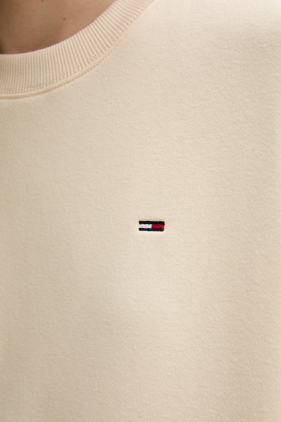Tommy Jeans bluza damska z bawełną DW0DW19959 żółty