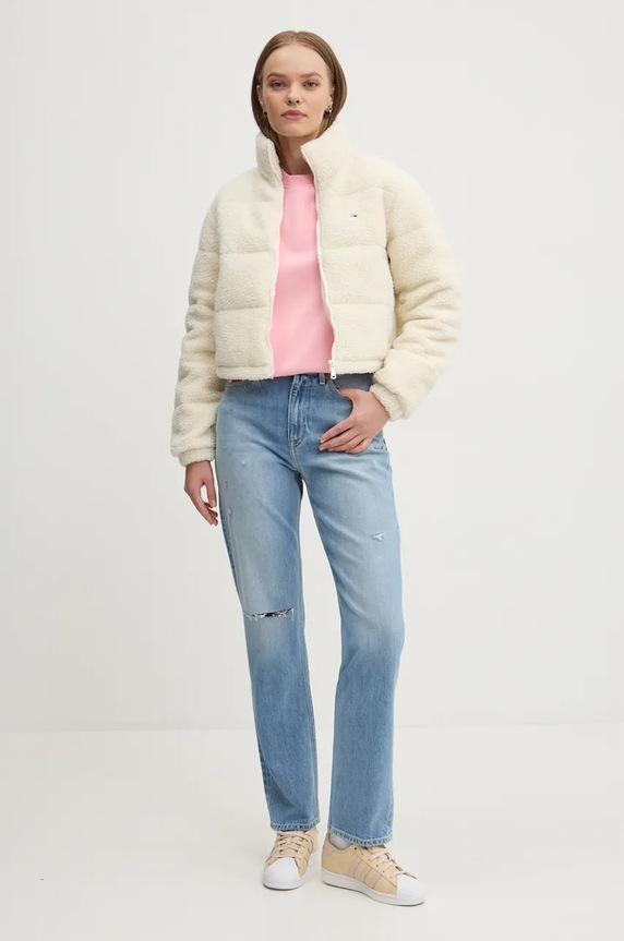 Tommy Jeans bluza damska bawełniana DW0DW19959 różowy SS26