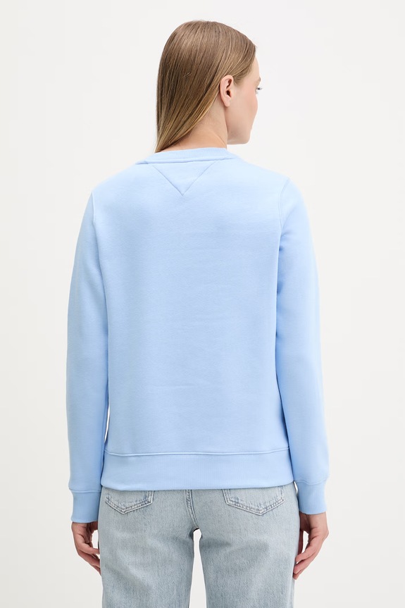 Odzież Tommy Jeans bluza damska z bawełny DW0DW19959 niebieski