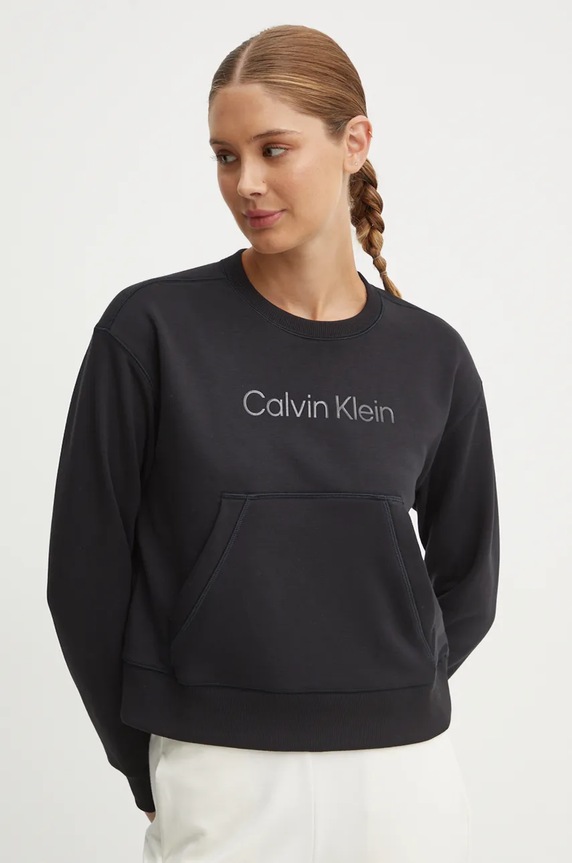 Calvin Klein Performance hanorac de antrenament imprimeu negru 00GWF4W301
