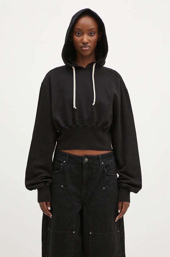 Rick Owens cotton sweatshirt Tatlin Hoodie cotton black DS02D2220.FP