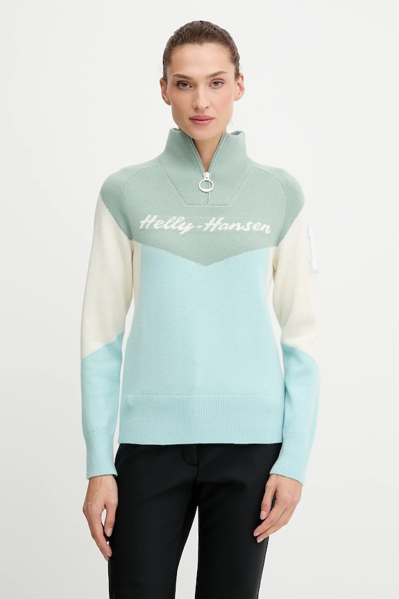 Helly Hansen pulóver Apres zöld 66029