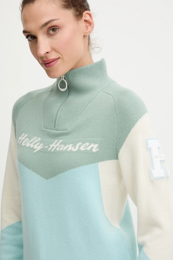 Helly Hansen pulóver Apres zöld 66029