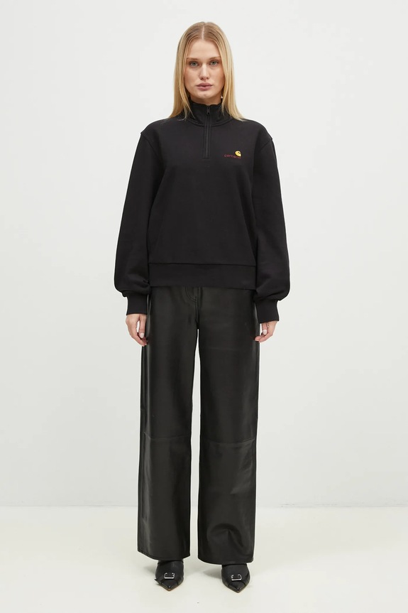 Carhartt WIP sweatshirt American Scr. High Neck Swt I033827.89XX black