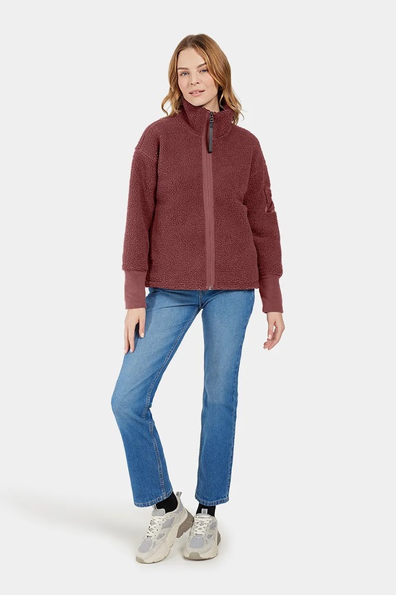 Didriksons bluza MELLA 505446 czerwony AW25