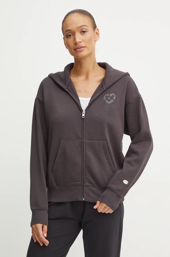 Mikina Champion s kapucí šedá 117493