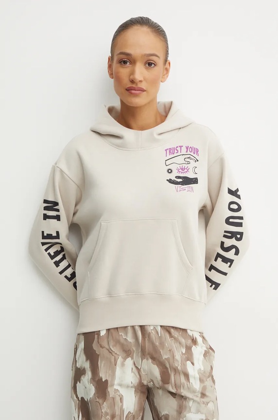 Champion bluza z kapturem beżowy 117597