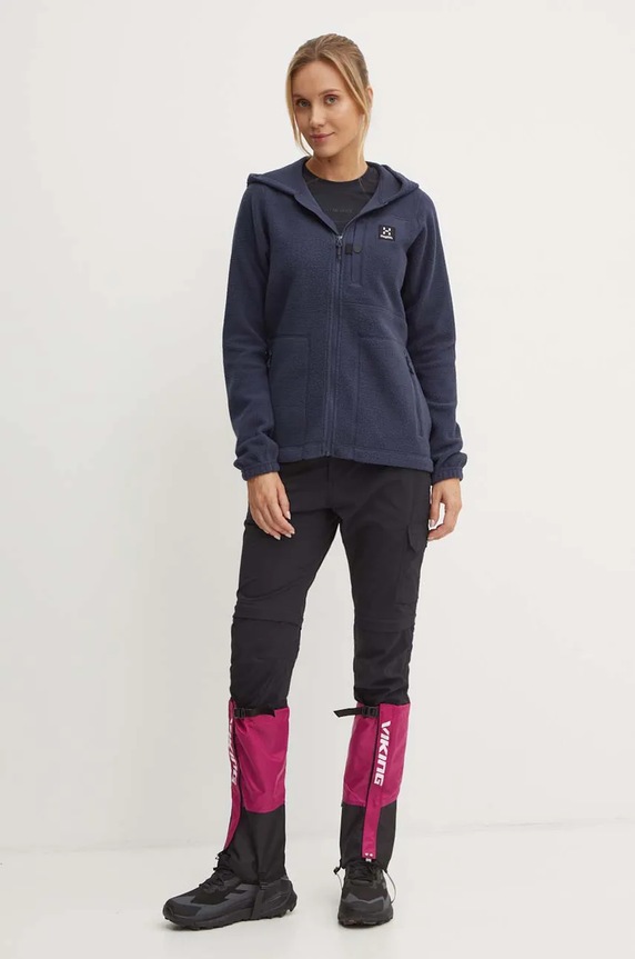 Športová mikina Haglöfs Malung Pile 606959 tmavomodrá AW24
