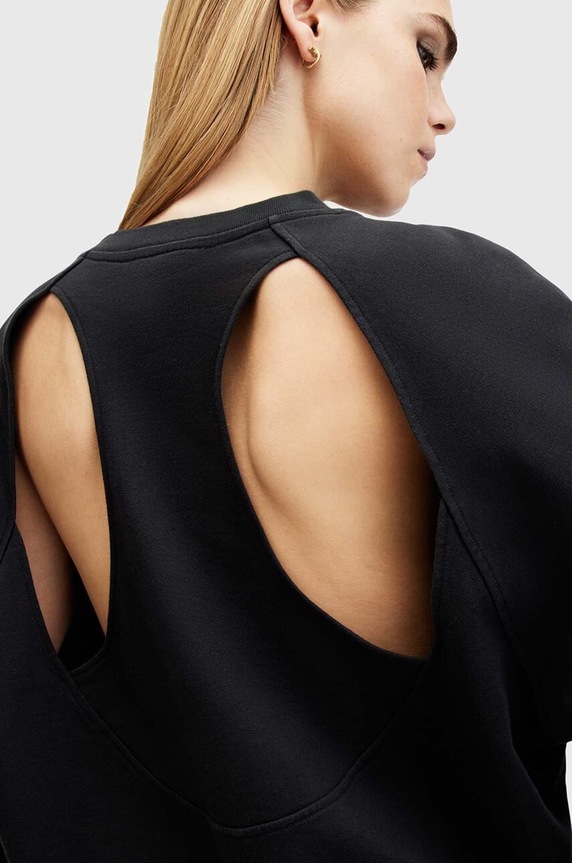 Odzież AllSaints bluza bawełniana STARE CYGNI W089JB czarny