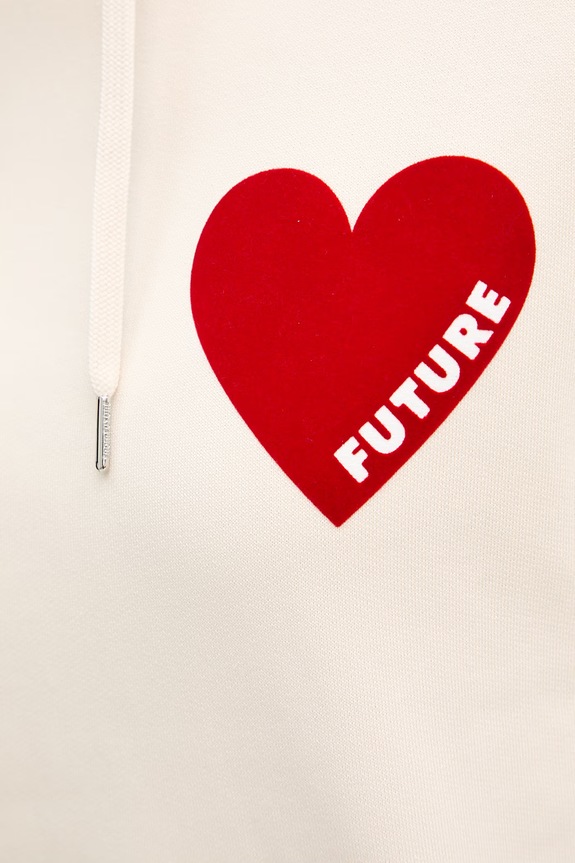 From Future melegítőfelső női pamut WSW01120 bézs