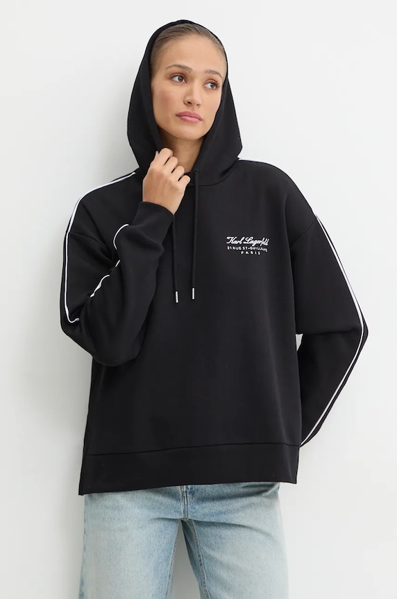 Karl Lagerfeld bluza pozostałe czarny 246W2109
