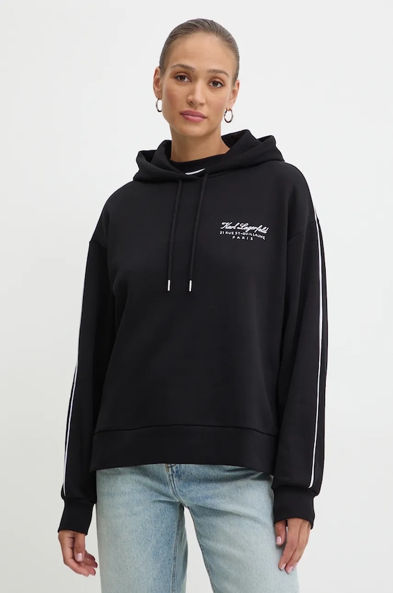 Karl Lagerfeld bluza czarny 246W2109