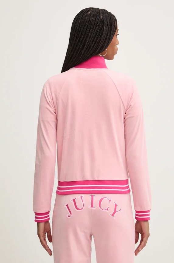 Oblečení Velurová mikina Juicy Couture TANYA TRACKTOP JCSCT224417.121 růžová