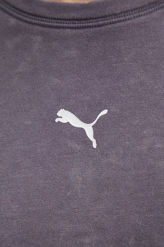 Puma bluza bawełniana 626799 fioletowy
