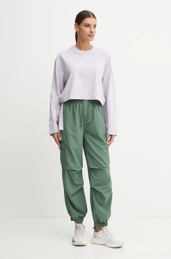 adidas Performance bluza do jogi IX0474 fioletowy AW24