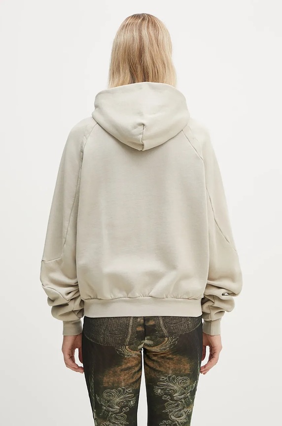 Одяг Бавовняна кофта Ottolinger Oversized Zip Hoodie 1150204121 бежевий