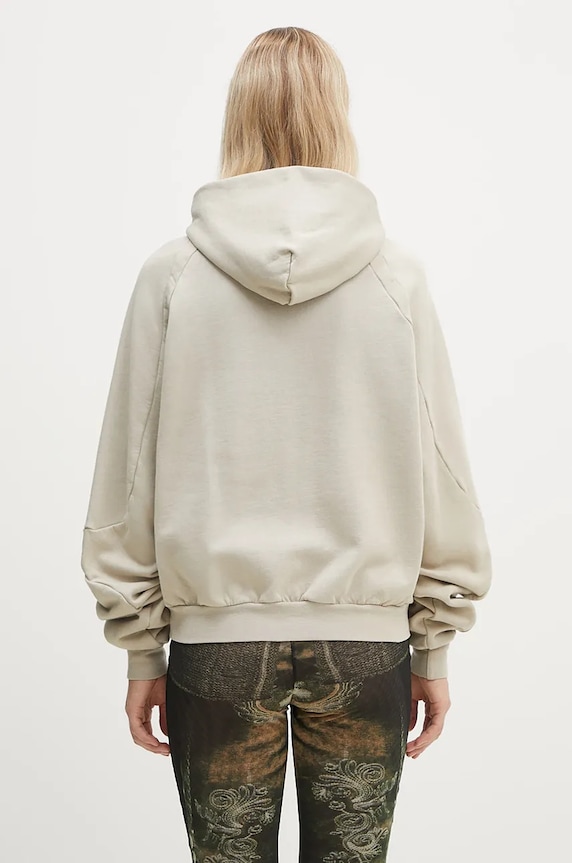 Одяг Бавовняна кофта Ottolinger Oversized Zip Hoodie 1150204121 бежевий